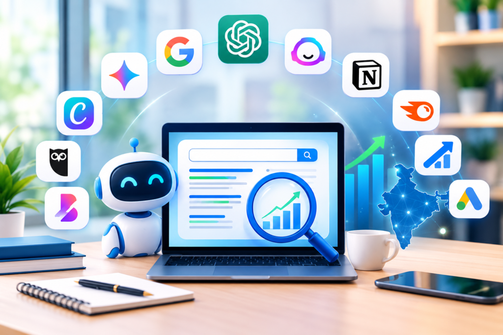 Popular AI SEO Tools Used by Indian Agencies (2026 Guide) Meta Description: Discover the most popular AI SEO tools that Indian agencies use to boost their performance, increase efficiency, and achieve better results for their clients.